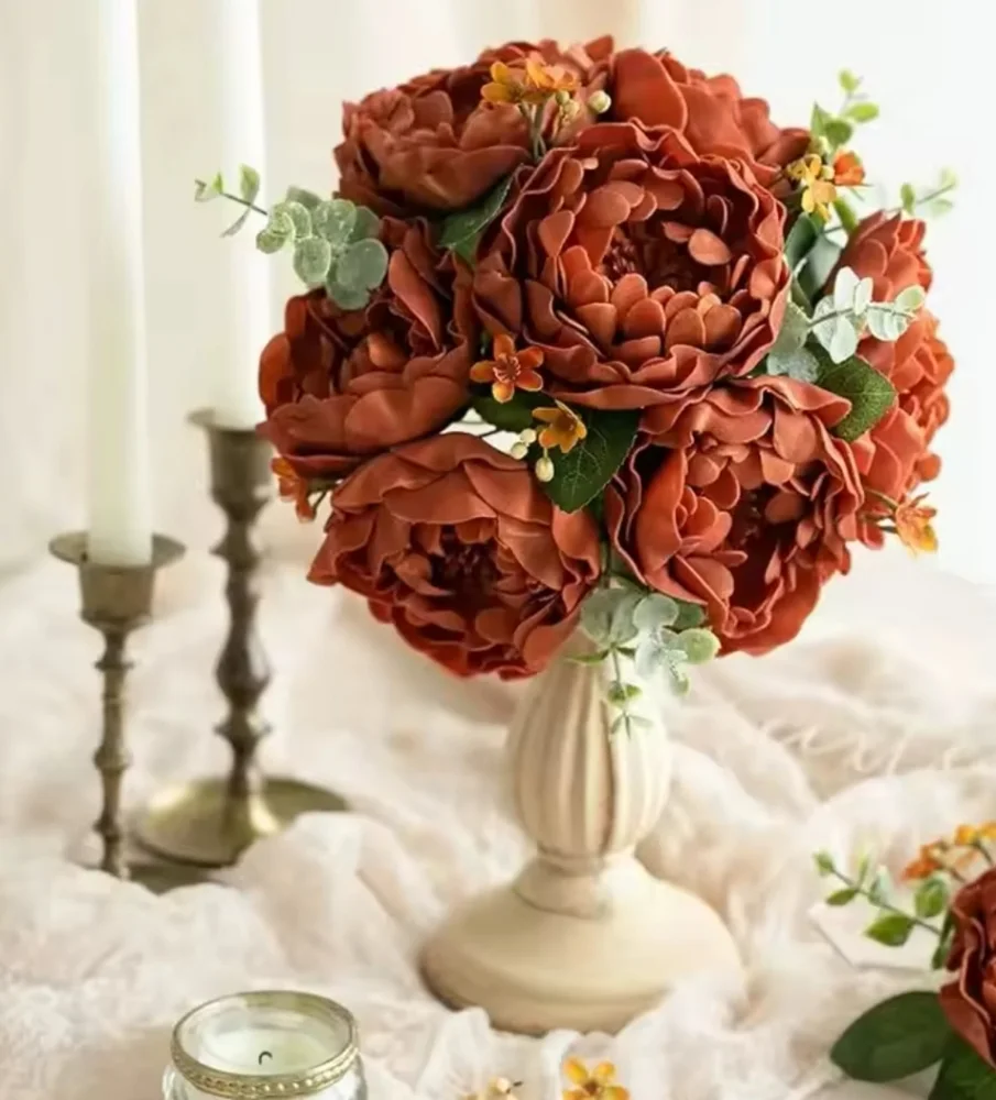 Elegant Terracotta Floral Arrangement